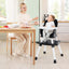 6-in-1 Convertible Baby High Chair - Black