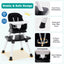 6-in-1 Convertible Baby High Chair - Black