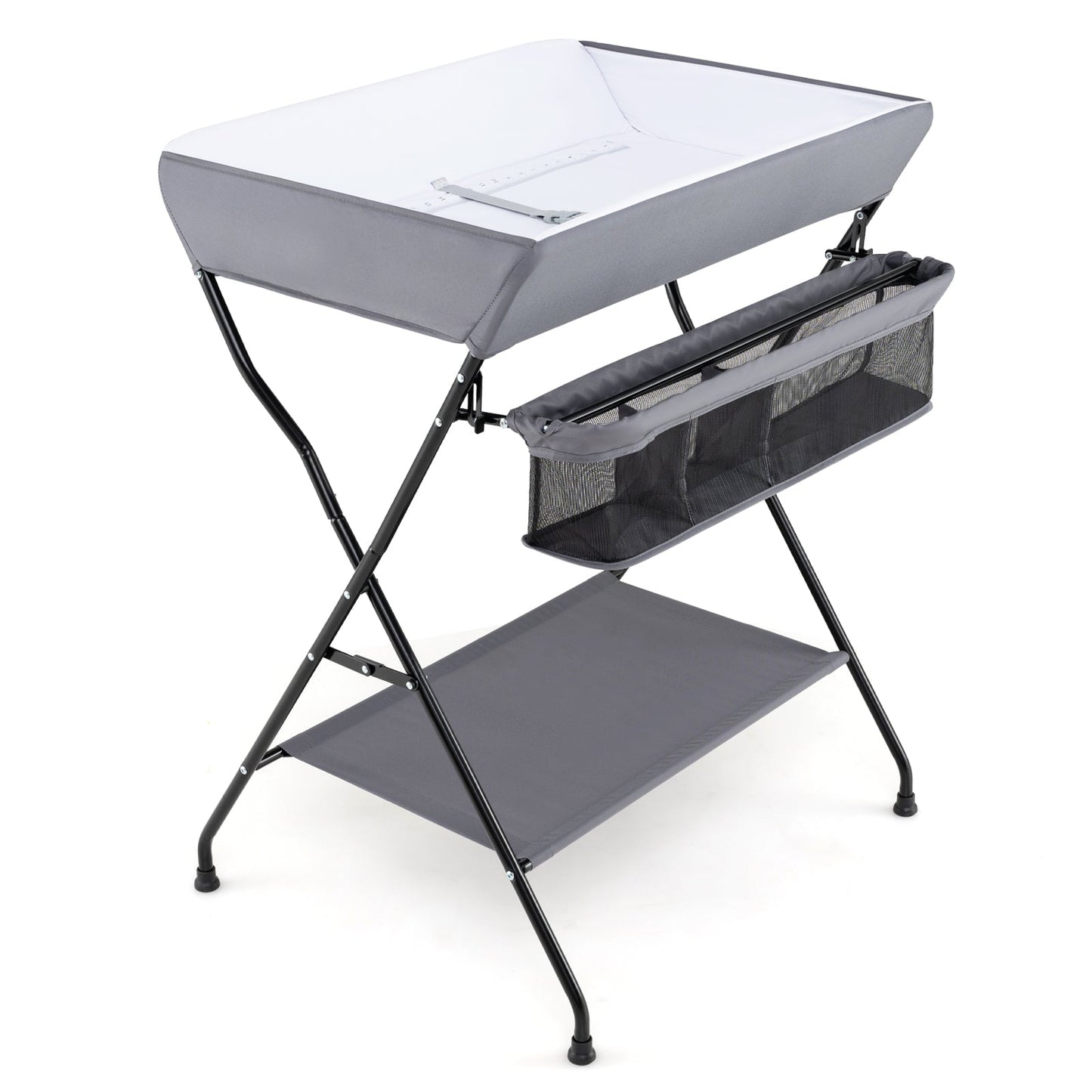 Premium Folding Diaper Changing Table - Gray
