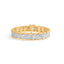 Pulsera de eslabones de diamantes de corte redondo de 10K en oro amarillo de 5.00 Cttw