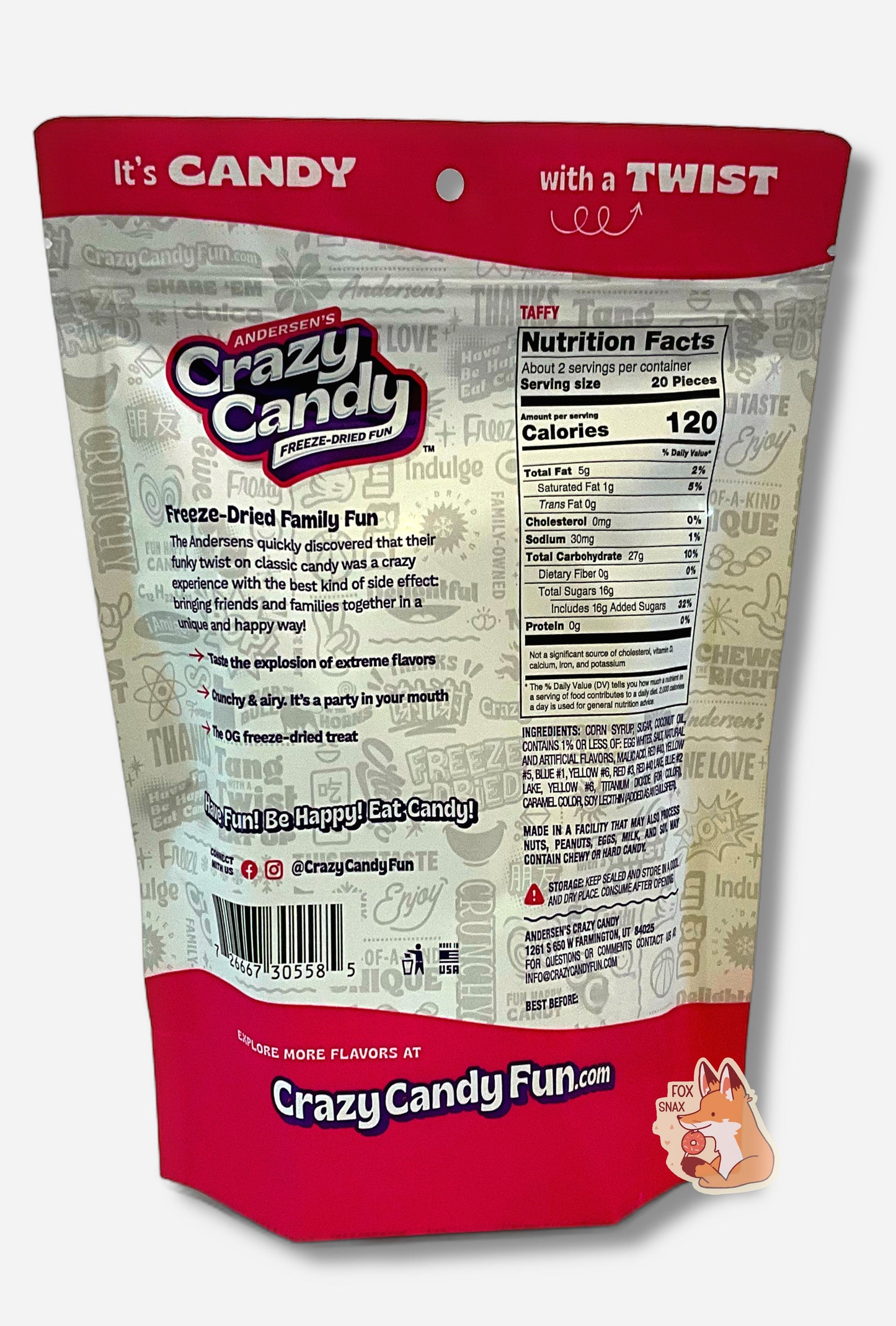 Andersen's Premium Saltwater Taffy - Orange Creamsicle Flavor