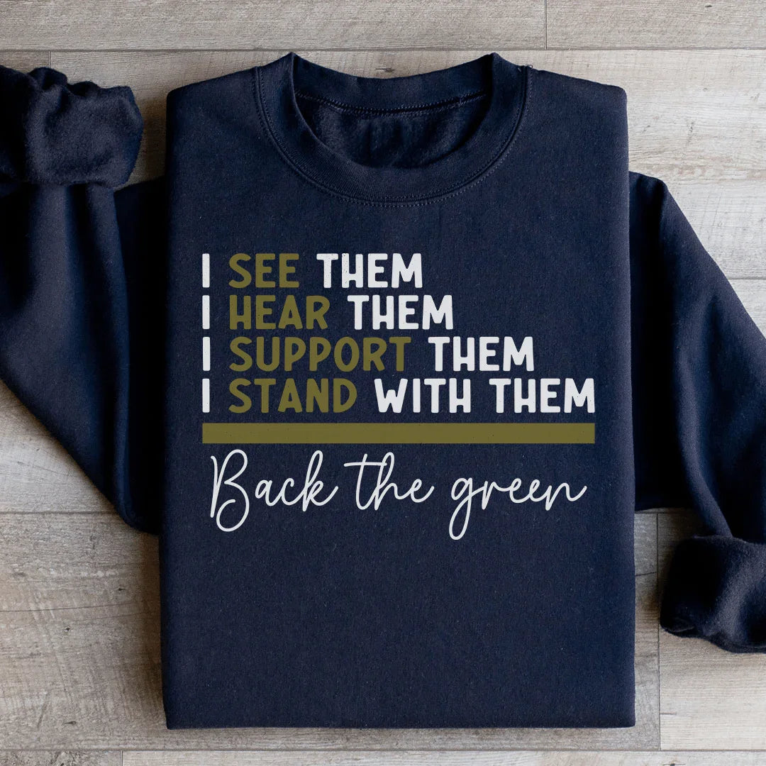 Sweatshirt Back The Green