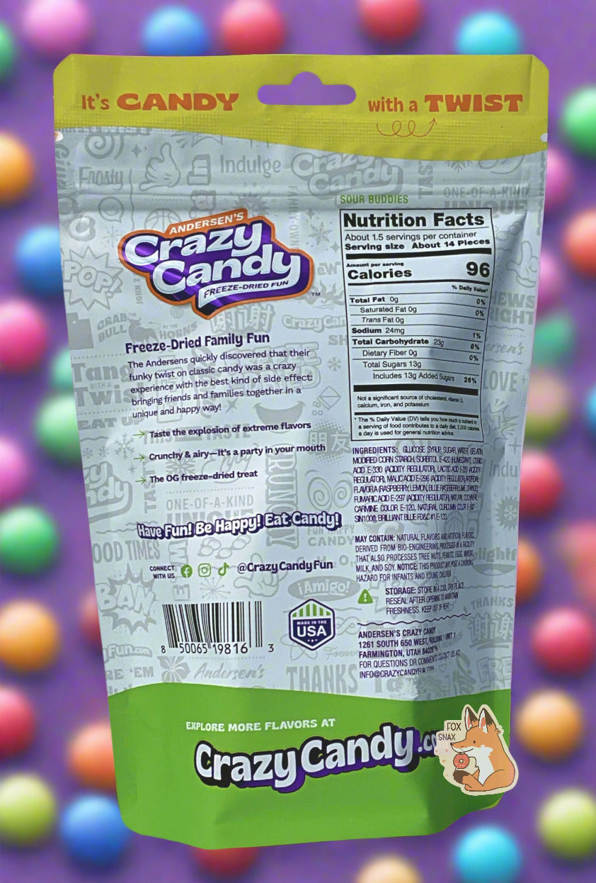 Sour Buddies d'Andersen - Bonbons Lyophilisés