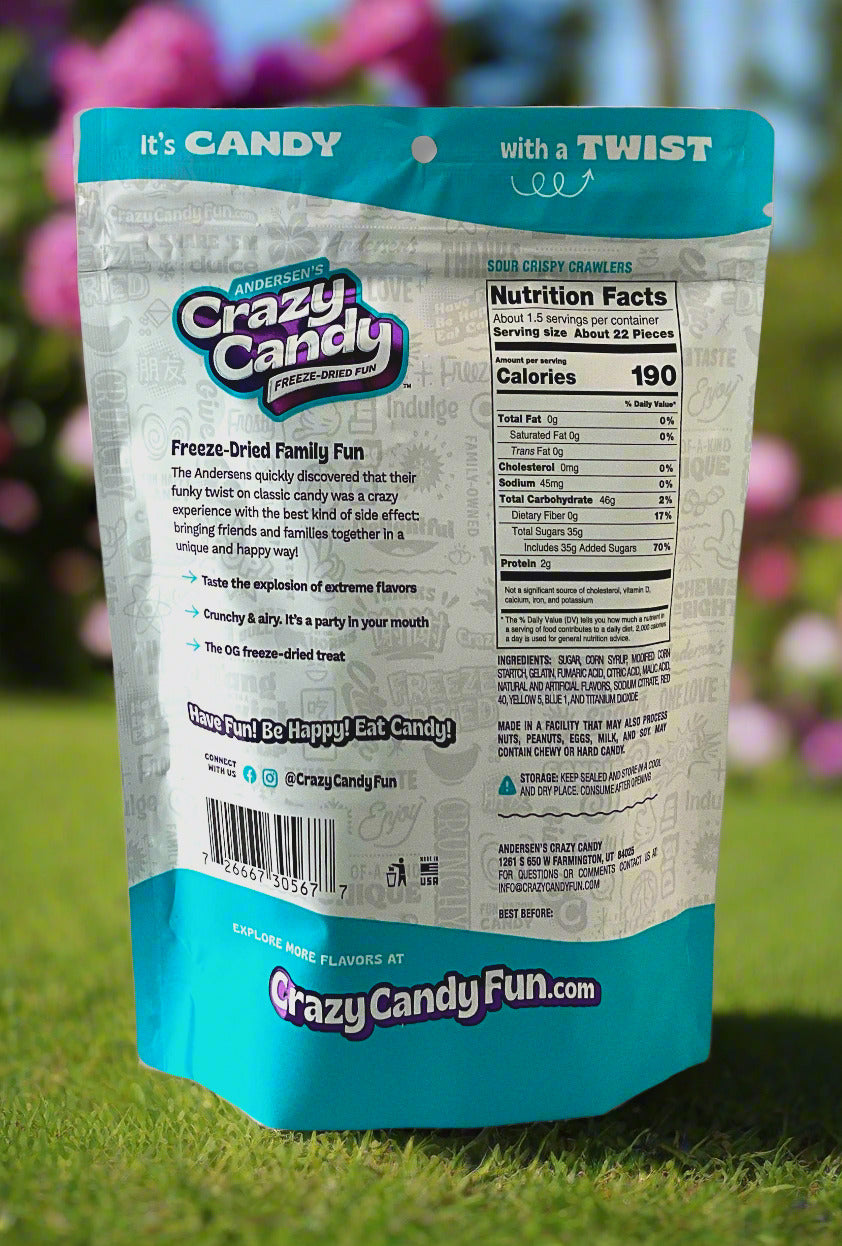 Crawlers croustillants acidulés d'Andersen - Snack croustillant aux fruits