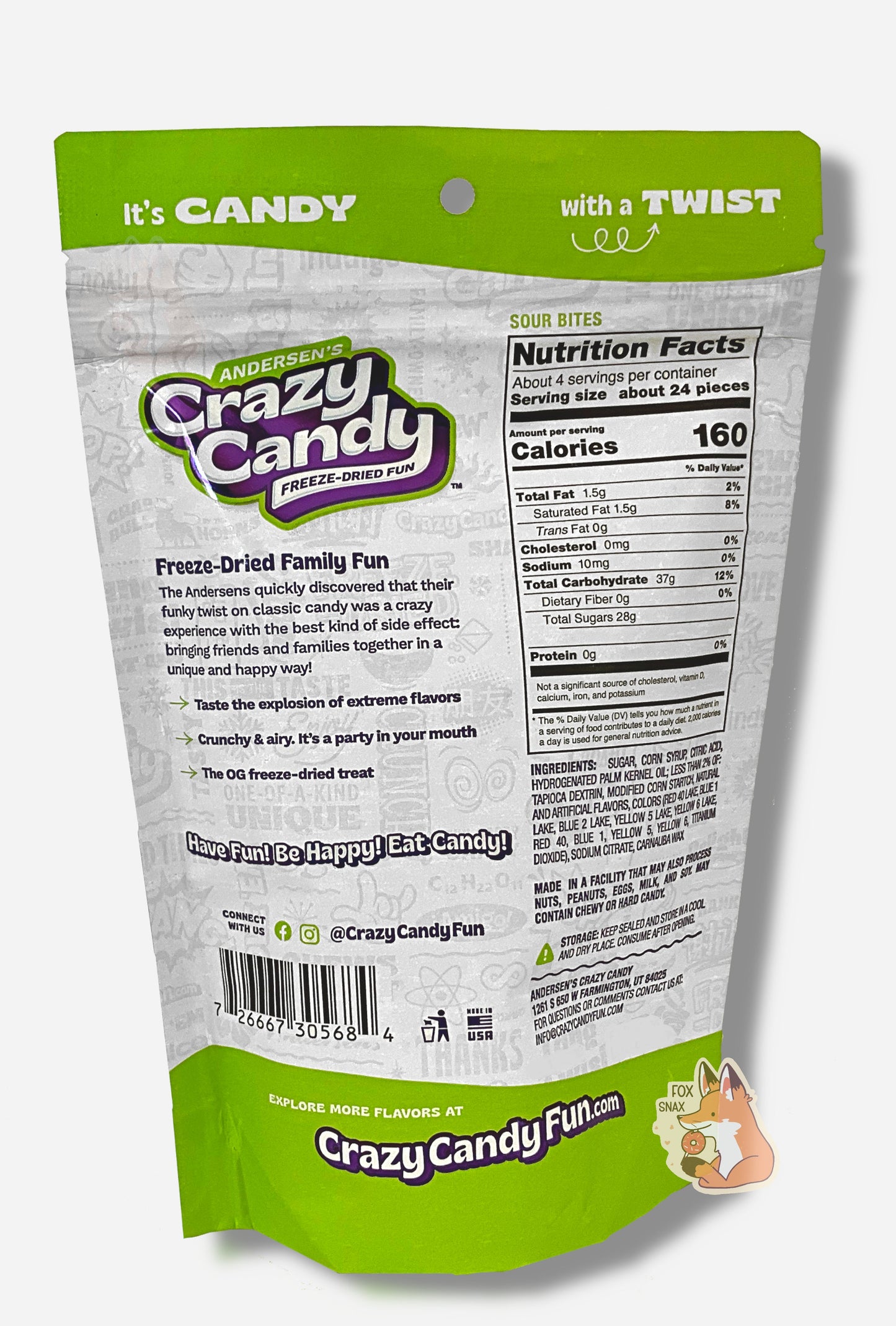 Andersen's Sour Bites - Crunchy Fruit Flavor Treats