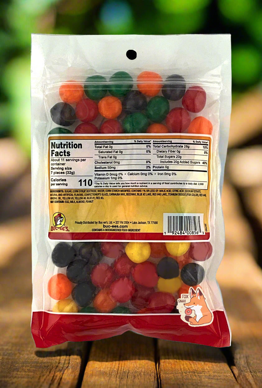 Buc-ee's Sours Assortis - Bonbons Fruités Acidulés