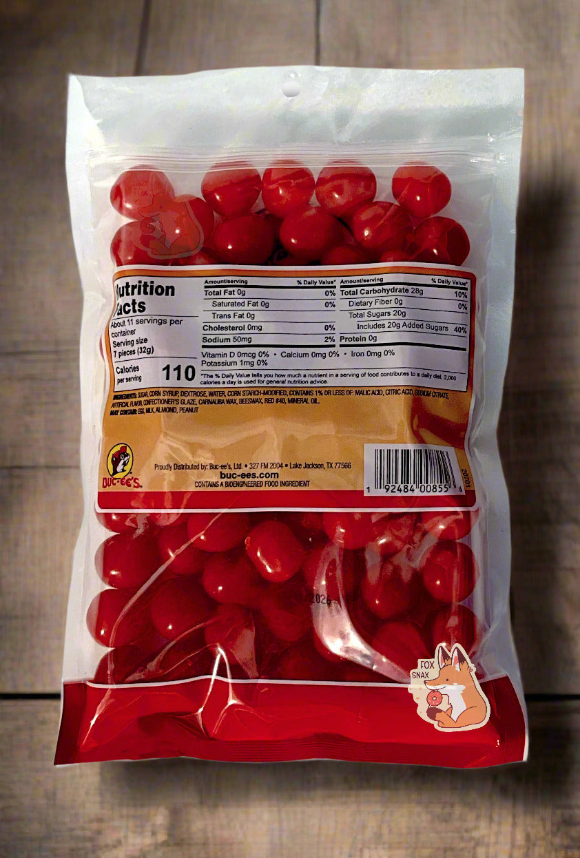 Buc-ee's Cherry Sours - Bold & Chewy Candy