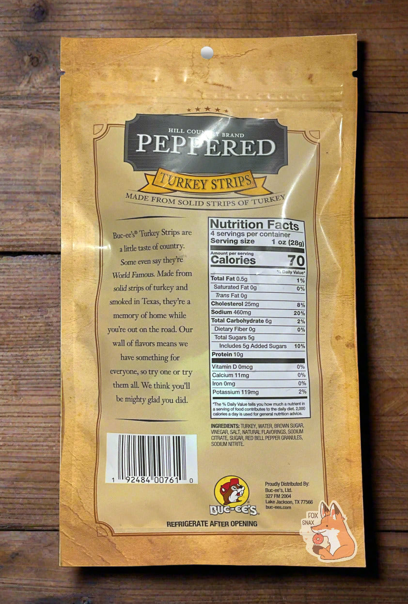 Buc-ee's Hill Country Peppered Turkey Strips
