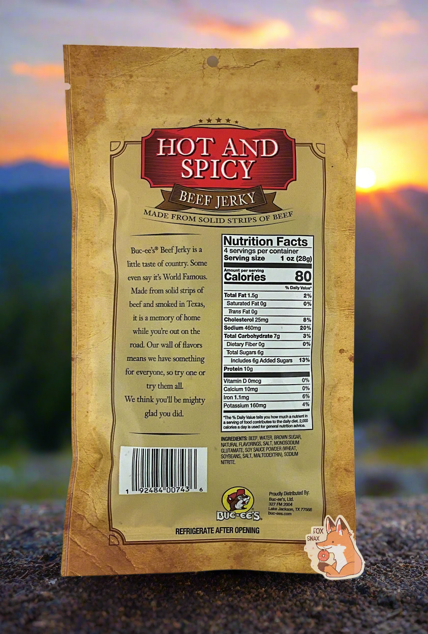 Buc-ee's Bœuf Jerky Épicé