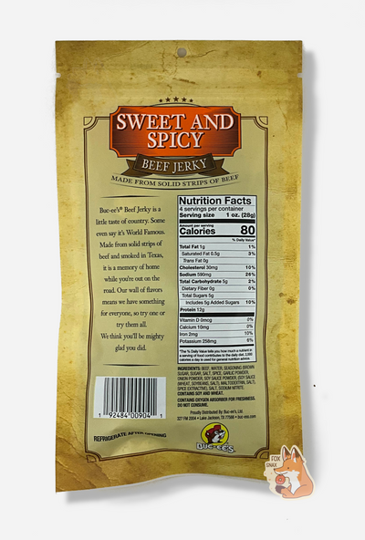 Buc-ee's Carne Seco Dulce y Picante