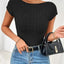 Elegant Backless Short Sleeve T-Shirt
