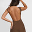 Backless Wide Strap Mini Dress - Korvel