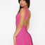 Backless Wide Strap Mini Dress - Korvel