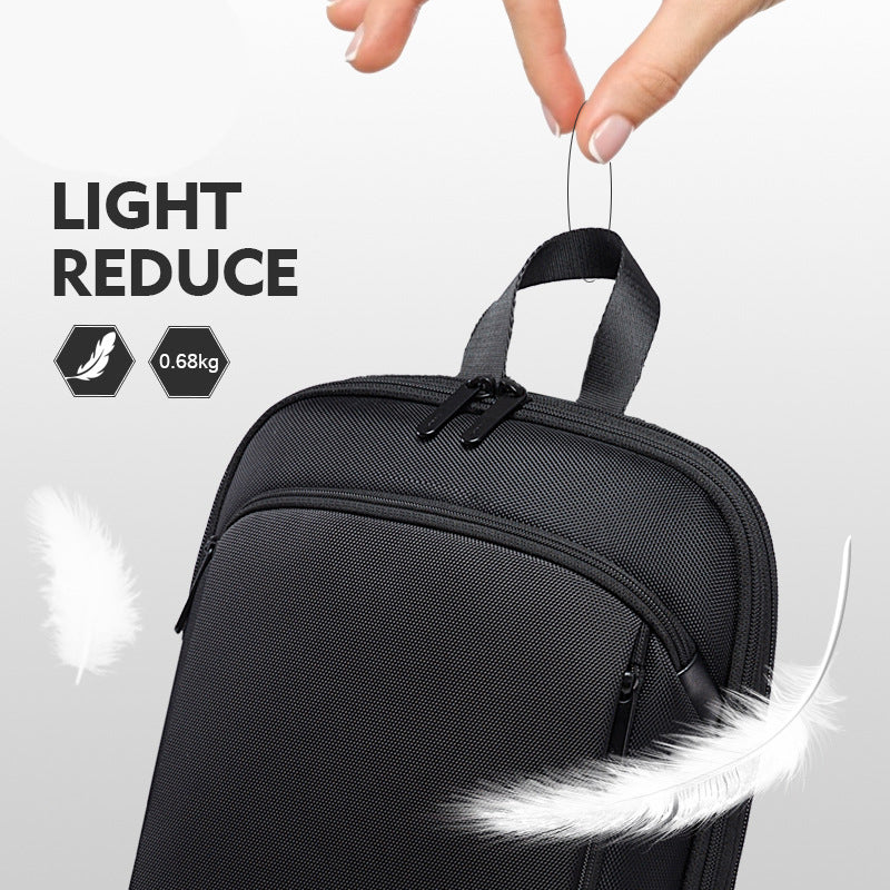 Backpack Ultra Thin Backpack Men's Expandable Large Capacity Business Multi-Function Computer Waterproof Backpack - Korvel