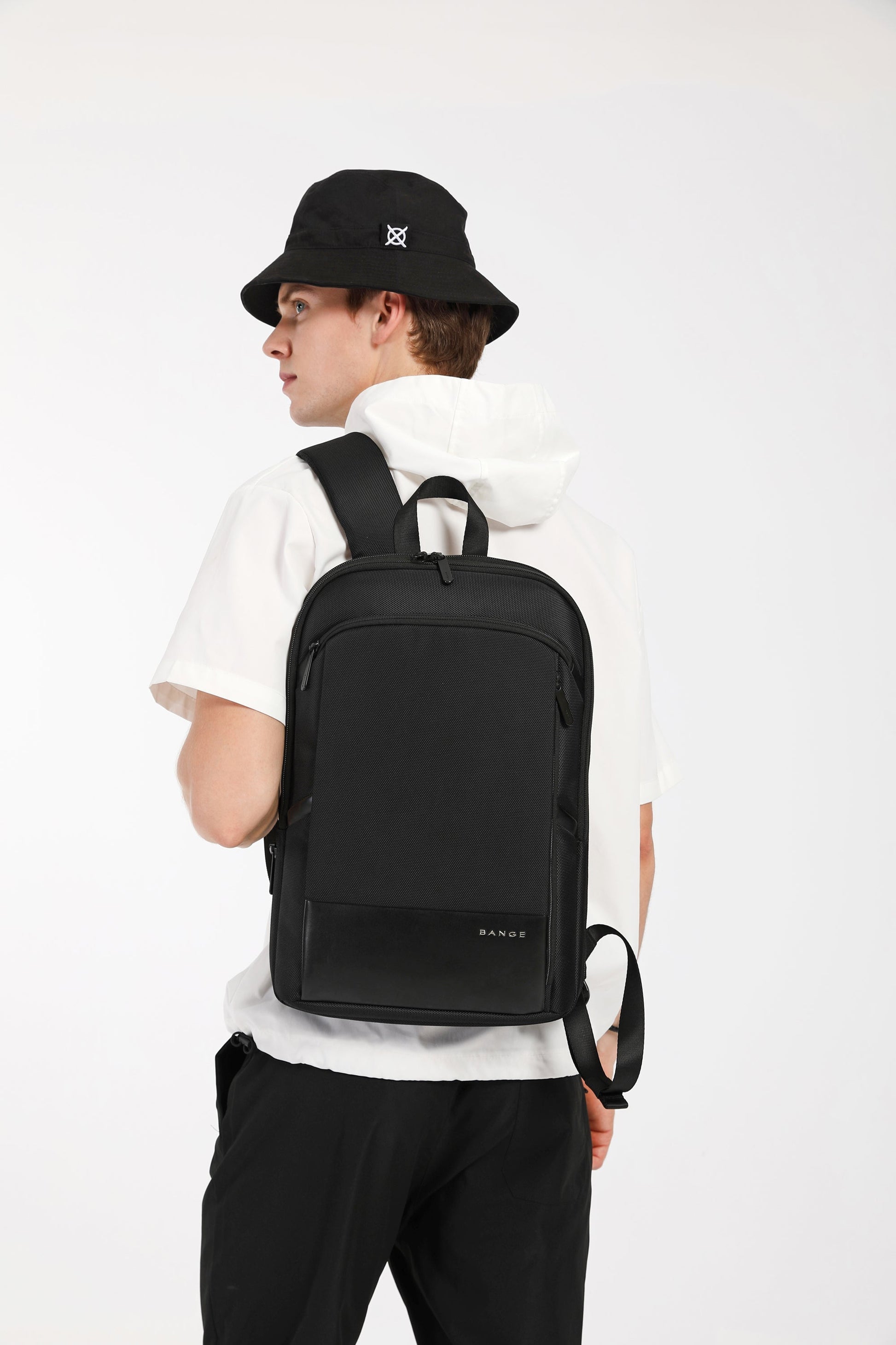 Backpack Ultra Thin Backpack Men's Expandable Large Capacity Business Multi-Function Computer Waterproof Backpack - Korvel