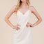 Elegant Lace Detail Adjustable Strap Mini Cami Dress