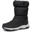Men's Waterproof Snow Boots - Fleece-Lined Hiking Shoes
