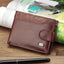 Baellerry Vintage Leather Hasp Small Wallet Coin Pocket Purse Card Holder Men Wallets Money Cartera Hombre Bag Male Clutch - Korvel