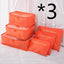 6-Piece Travel Storage Bag Set for Organized Packing