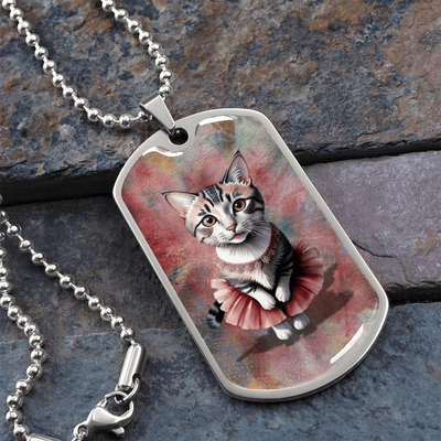 Charming Ballerina Kitty Necklace for Cat Enthusiasts - Korvel