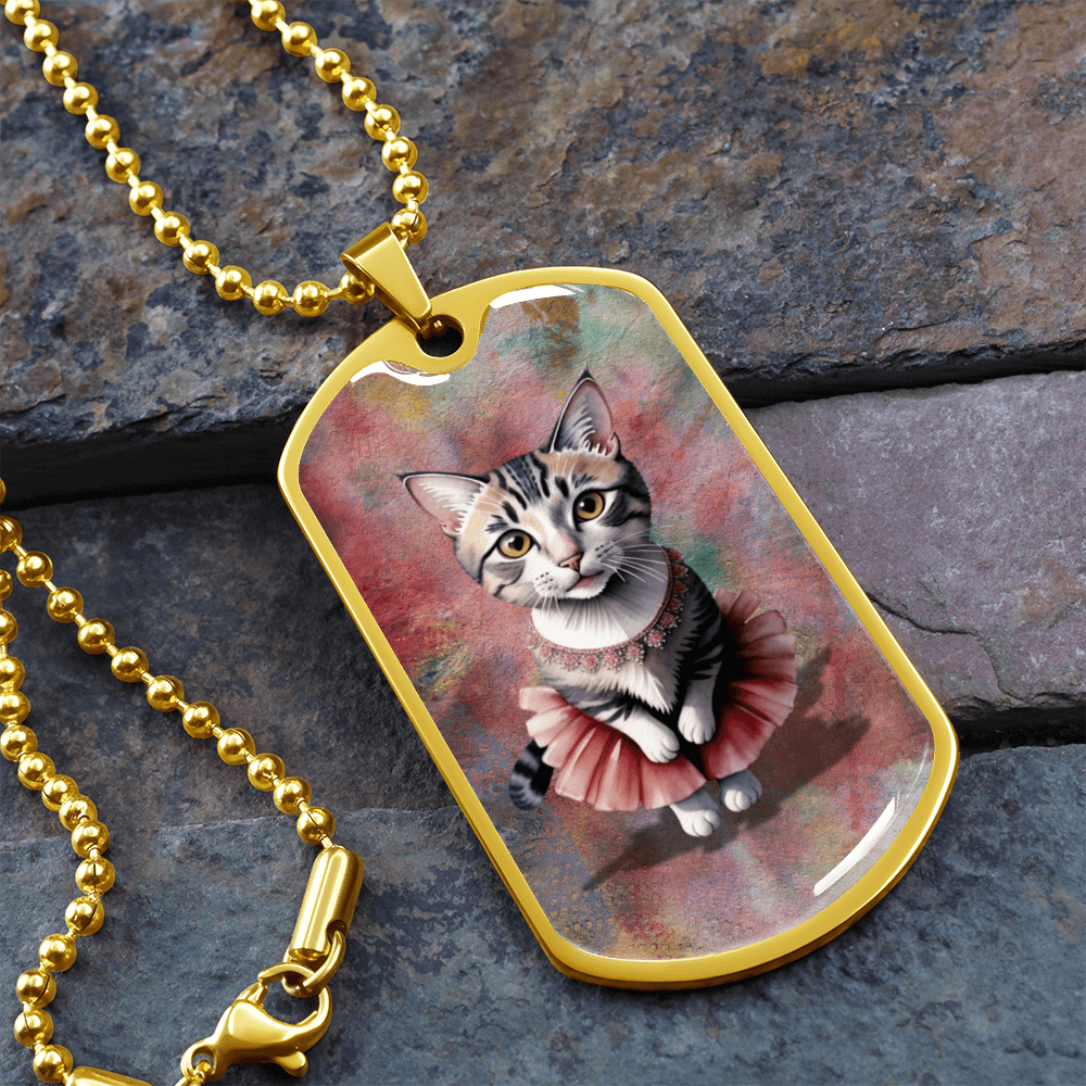 Charming Ballerina Kitty Necklace for Cat Enthusiasts - Korvel