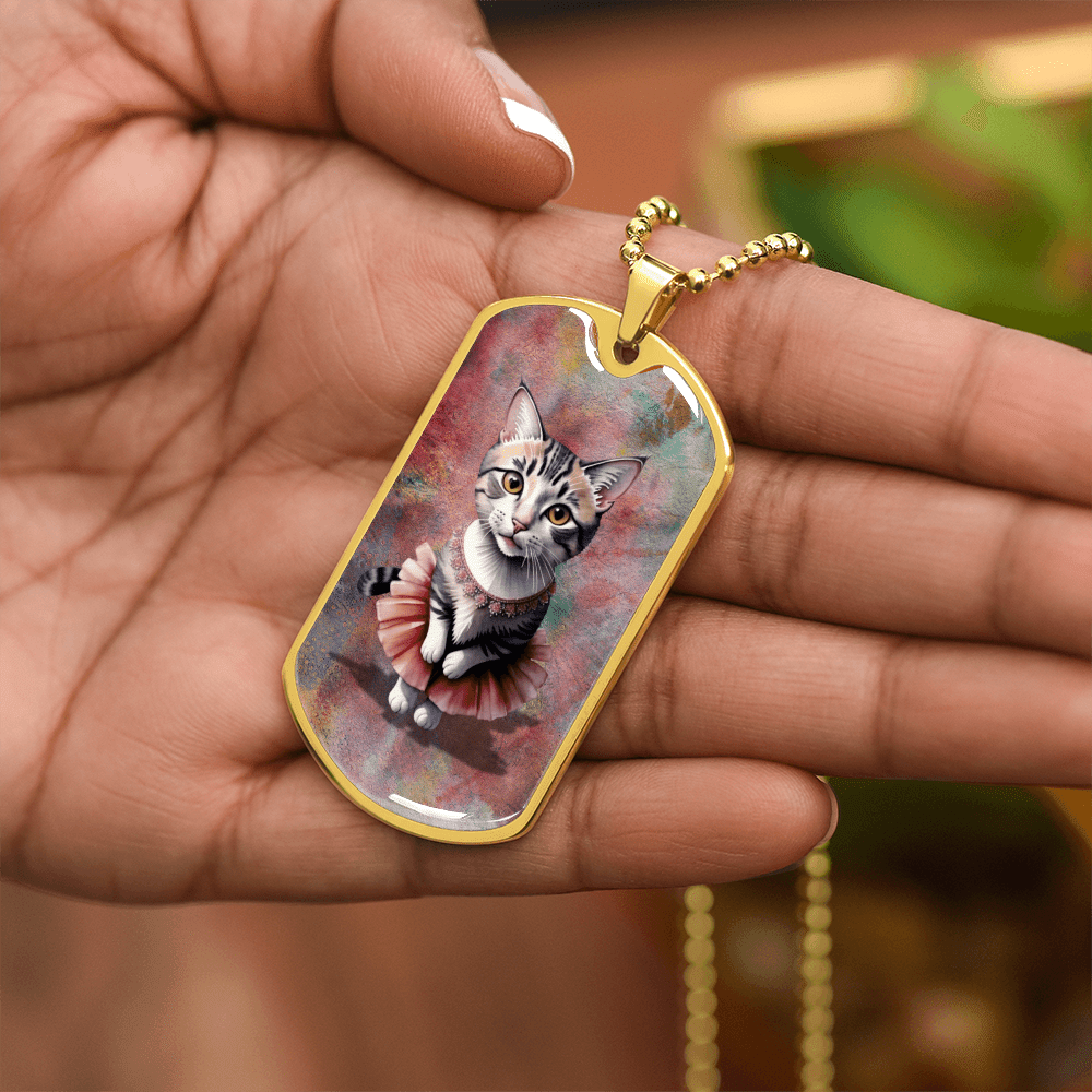 Charming Ballerina Kitty Necklace for Cat Enthusiasts - Korvel