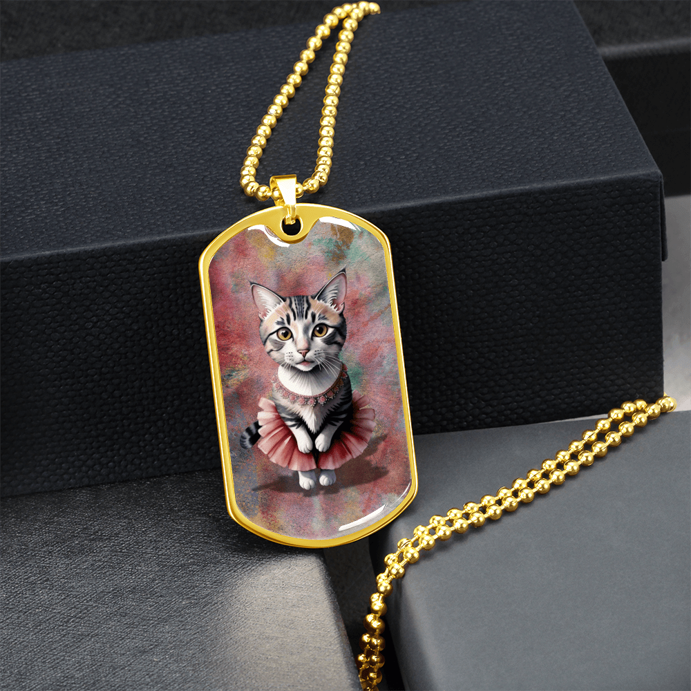 Charming Ballerina Kitty Necklace for Cat Enthusiasts - Korvel