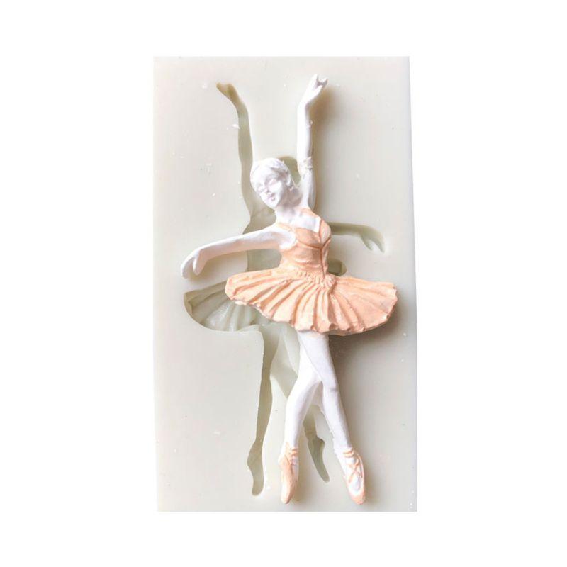 Molde de Silicona de Bailarina para Decoración de Pasteles