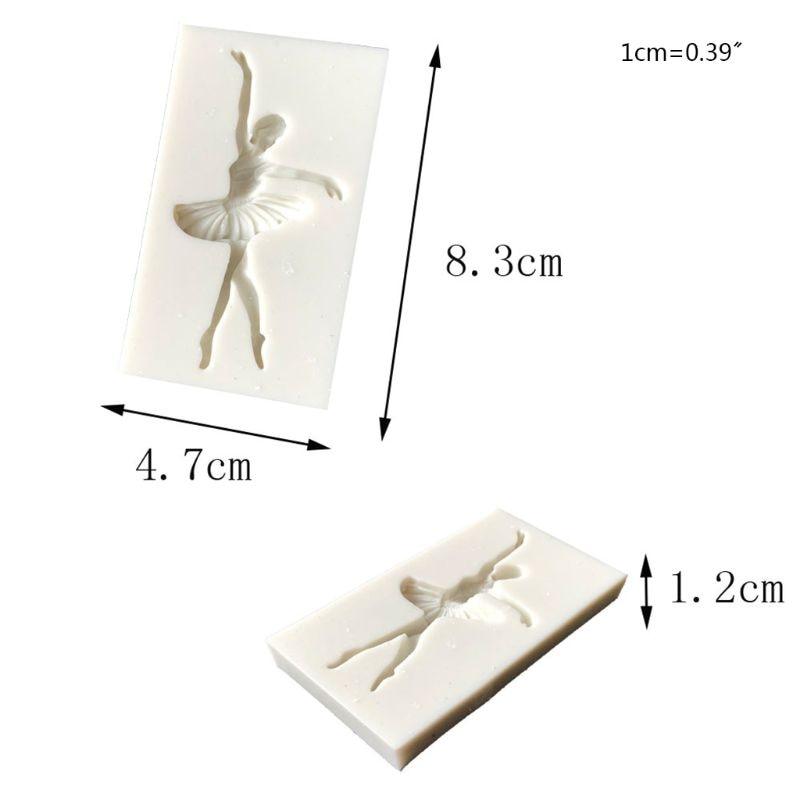 Molde de Silicona de Bailarina para Decoración de Pasteles