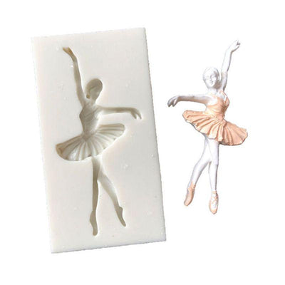 Ballet Girl Dancer Silicone Mold for Cake Decorating