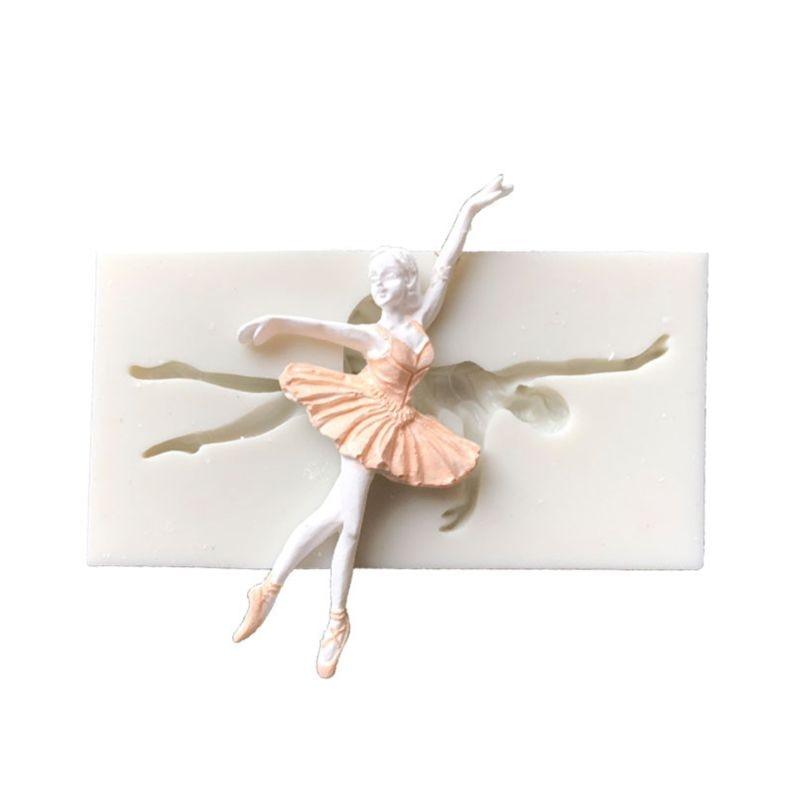 Molde de Silicona de Bailarina para Decoración de Pasteles