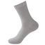 Men's Bamboo Fiber Crew Socks - Dark Flower Grid Design