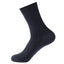 Men's Bamboo Fiber Crew Socks - Dark Flower Grid Design