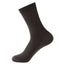 Men's Bamboo Fiber Crew Socks - Dark Flower Grid Design