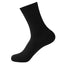 Men's Bamboo Fiber Crew Socks - Dark Flower Grid Design