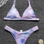 Ribbed Tie Side Classic Bikini Set for Women