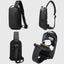 BANGE New Multifunction Crossbody Bag Shoulder Messenger Bags Male Waterproof Short Trip Chest Bag Pack for Men - Korvel