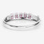 Bracelet en argent sterling avec rubis véritable de 6,65 carats et topaze blanche