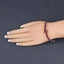Brazalete de Rubí Relleno de Vidrio de 9.10 Quilates en Plata Esterlina .925