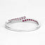 Brazalete de Rubí Relleno de Vidrio de 9.10 Quilates en Plata Esterlina .925