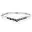 2.28 Carat Genuine Black Diamond Sterling Silver Bangle
