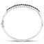 2.50 Carat Genuine Black Diamond .925 Sterling Silver Bangle