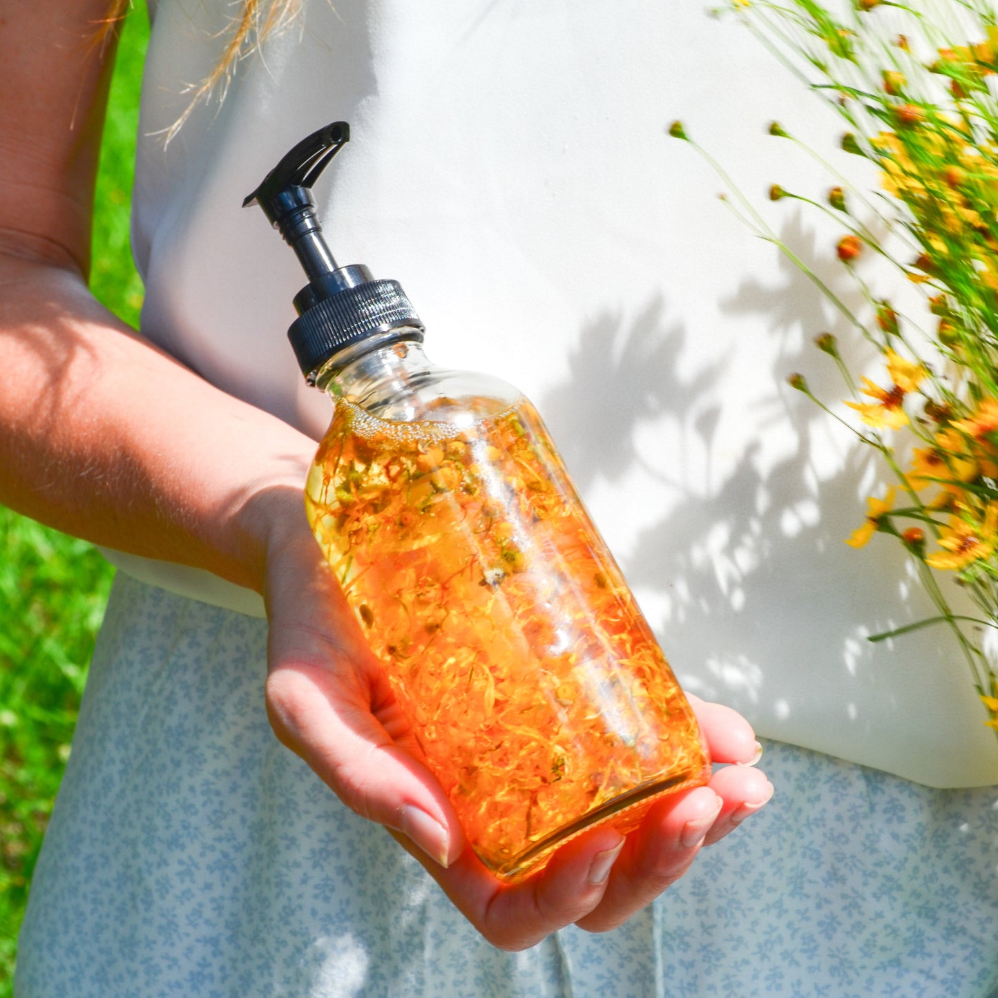 Bare Flower Natural Fragrance Free Body Oil for Sensitive Skin