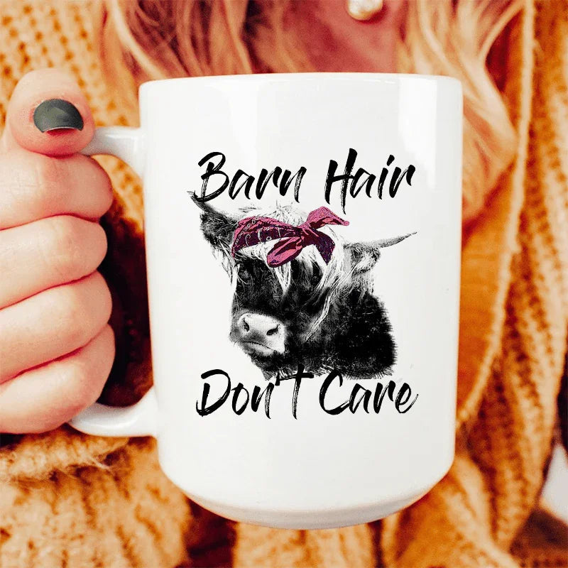 Barn Hair Don't Care Ceramic Mug - 15 oz