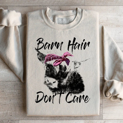 Sudadera con capucha "No me importa el pelo de granero"