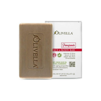 Olivella Pomegranate Olive Oil Face & Body Soap - 5.29 oz