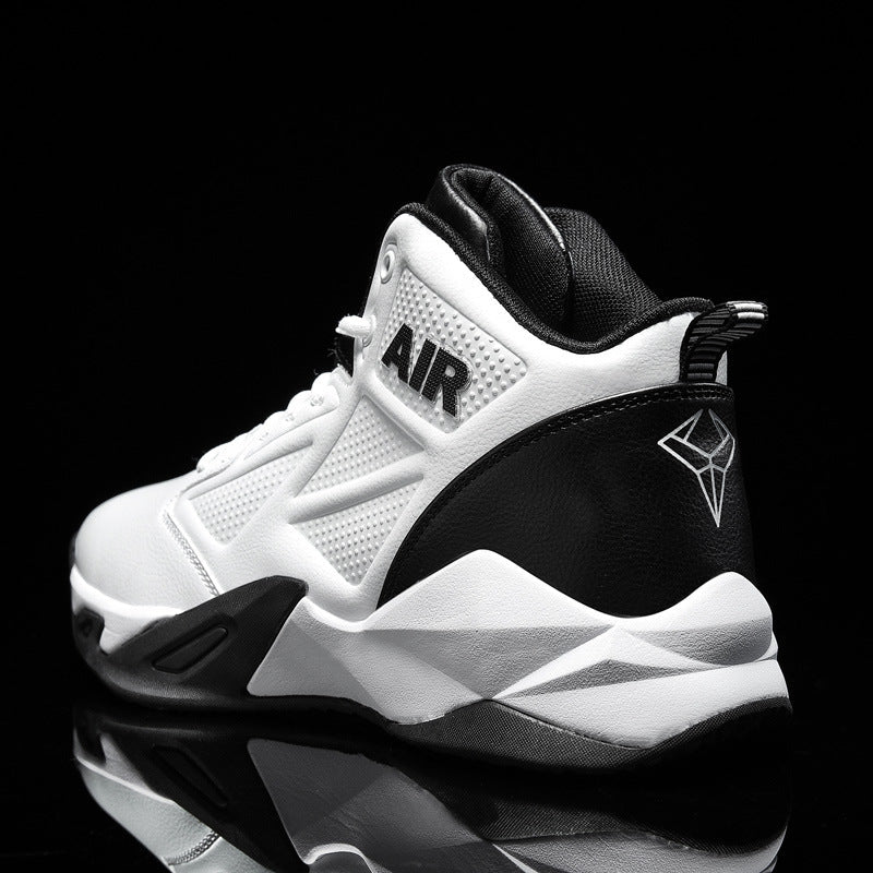 Basketball shoes casual sports running shoes mid top combat boots practical sneakers - Korvel