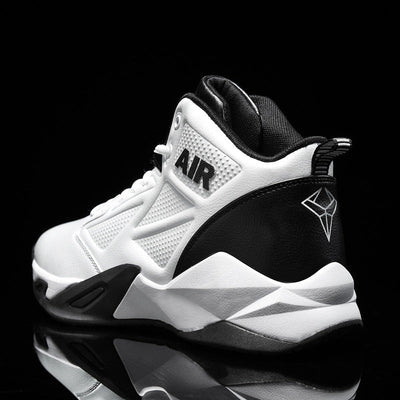 Basketball shoes casual sports running shoes mid top combat boots practical sneakers - Korvel