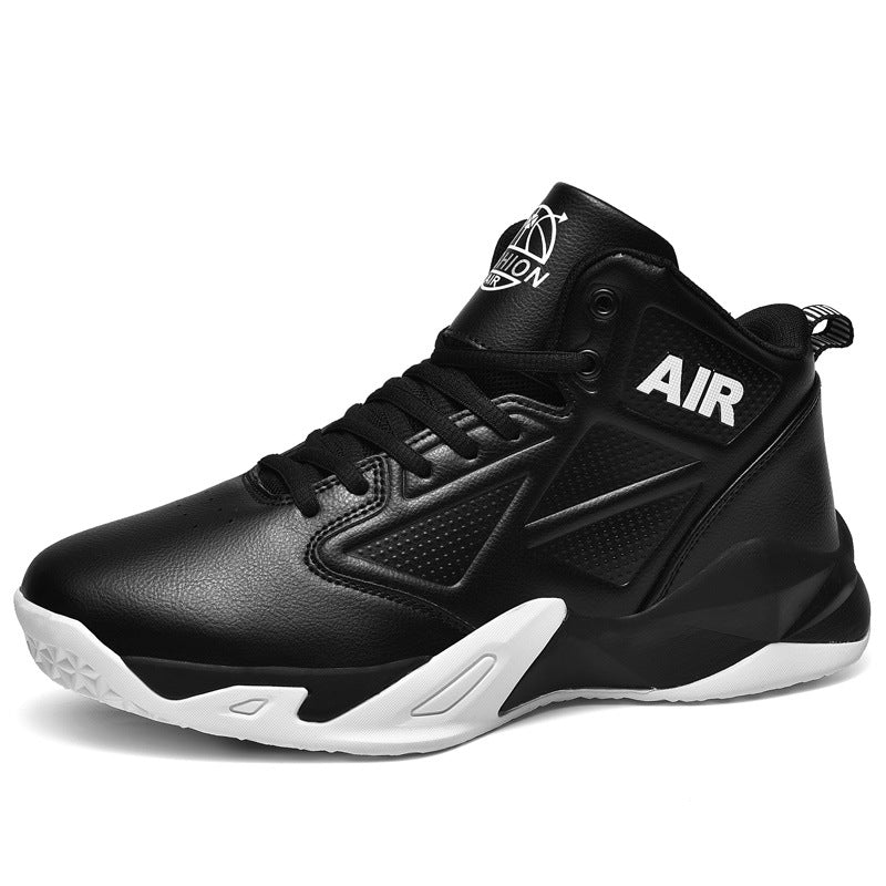 Basketball shoes casual sports running shoes mid top combat boots practical sneakers - Korvel