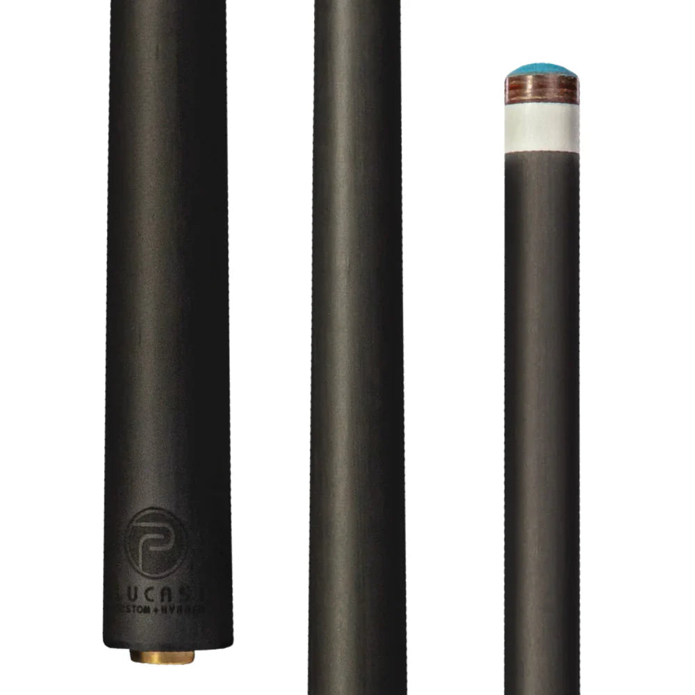 Lucasi Pinnacle LP20 Midnight Black Cue with Advanced Carbon Fiber Shaft - Korvel